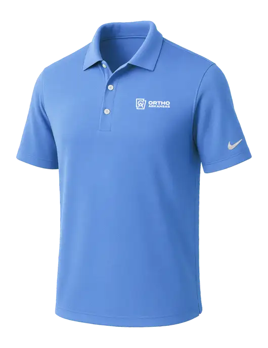 NIKE Carolina Blue Dri-Fit Micro Pique Polo w/Ortho Logo