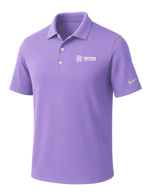 NIKE Light Purple Dri-Fit Micro Pique Polo w/Ortho Logo