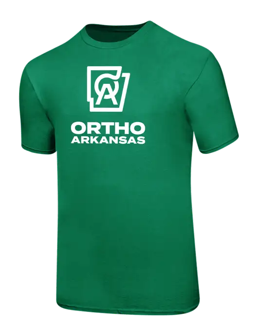 Ring Spun Kelly Green 4.5 oz T-Shirt w/Ortho Logo