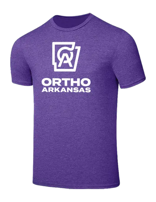 Seriously Soft Heathered Purple T-Shirt w/Ortho Logo