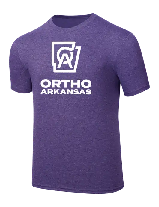 Simply Soft Purple Frost 4.5oz  Poly/Combed Ring Spun Cotton T-Shirt w/Ortho Logo