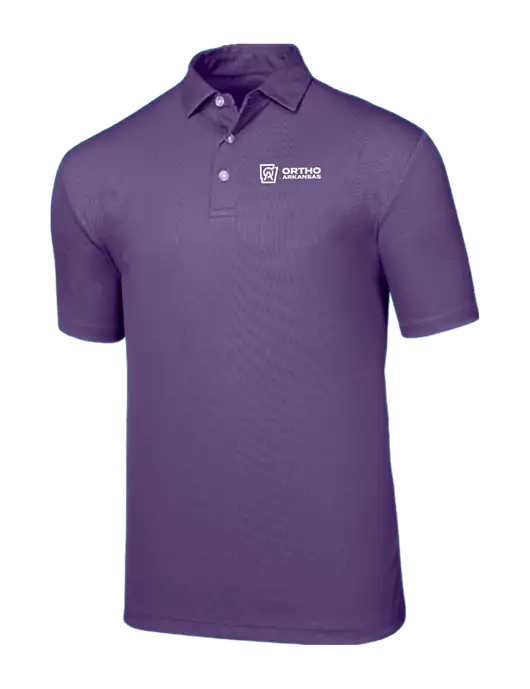 Callaway Birdseye Purple Polo w/Ortho Logo