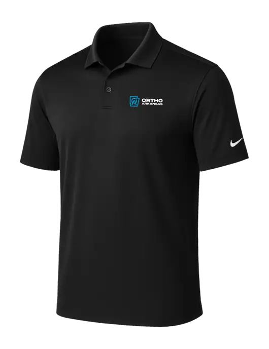 NIKE Black Victory Solid Polo w/Ortho Logo