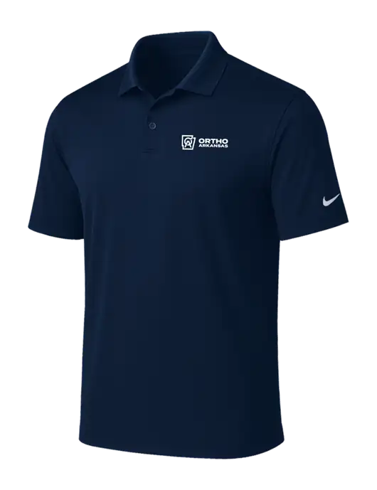 NIKE Navy Victory Solid Polo w/Ortho Logo