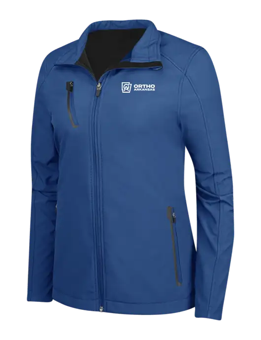 Dark Royal Womens Welded Softshell Jacket w/Ortho Logo