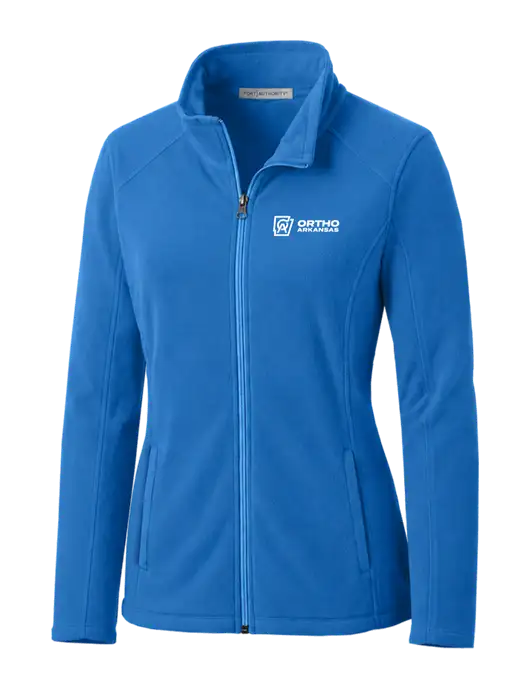 Light Royal Womens Microfleece Jacket w/Ortho Logo