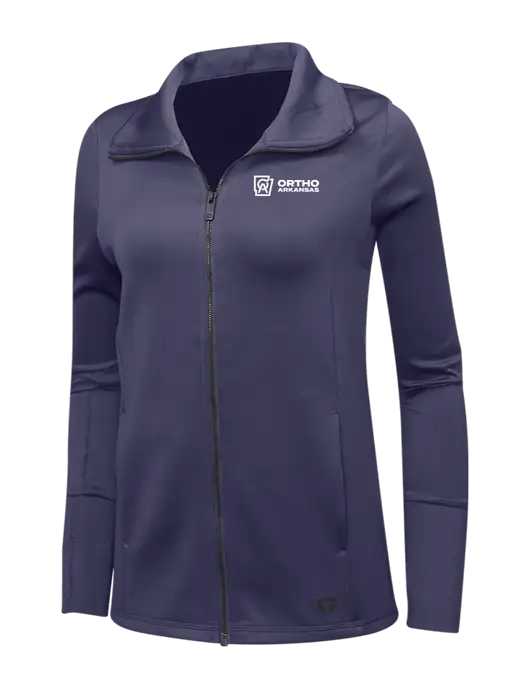 OGIO Navy Womens Endurance Modern Performance Full-Zip w/Ortho Logo