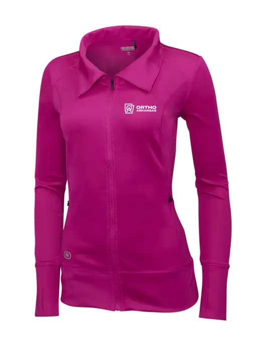 OGIO Dark Fuchsia Womens Endurance Fulcrum Full-Zip w/Ortho Logo