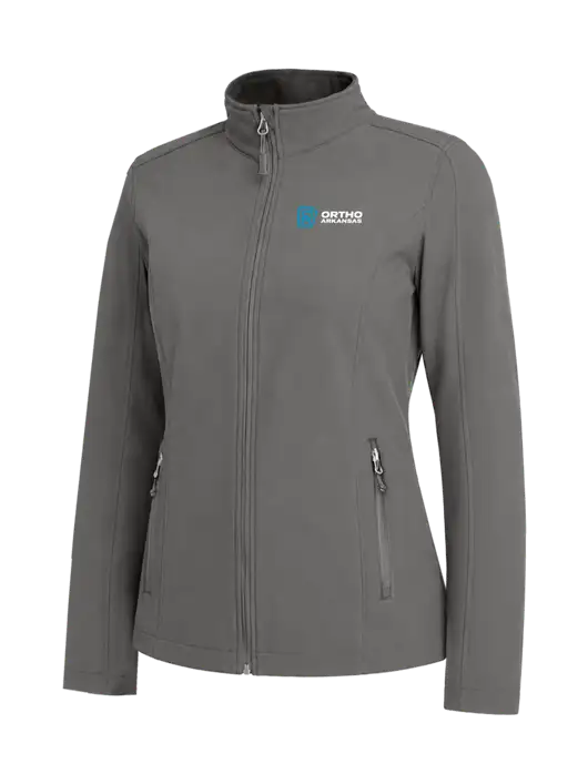 Medium Grey Womens Core Soft Shell Jacket w/Ortho Logo