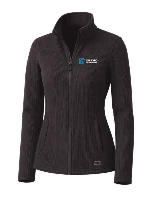 OGIO Blacktop Womens Grit Fleece Jacket w/Ortho Logo