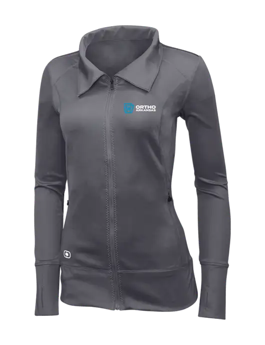 OGIO Dark Grey Womens Endurance Fulcrum Full-Zip w/Ortho Logo