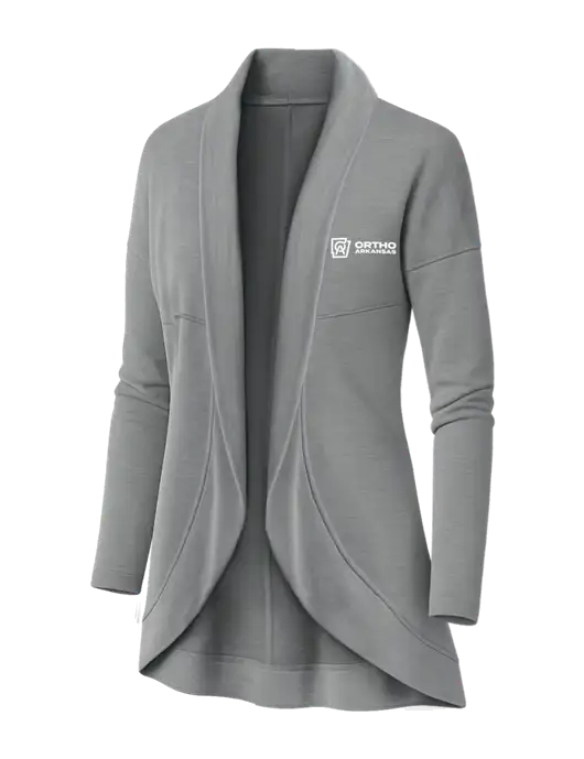 OGIO Light Grey Heather Womens Luuma Cocoon Fleece w/Ortho Logo