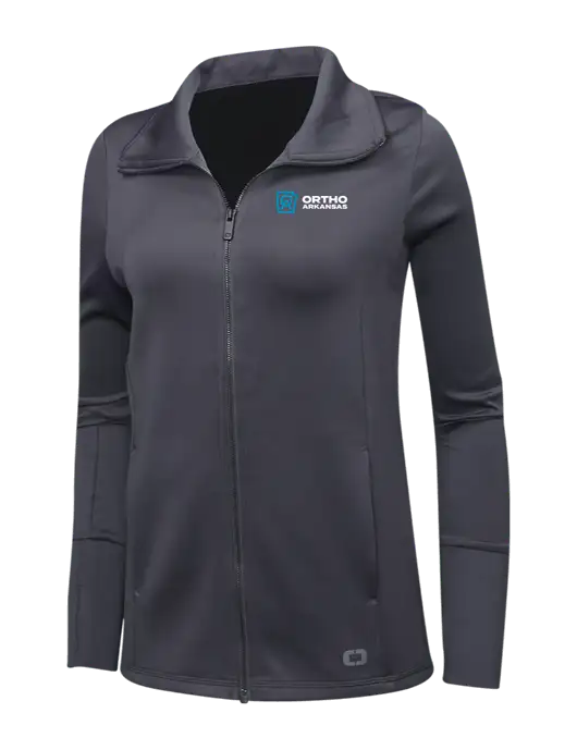 OGIO Dark Grey Womens Endurance Modern Performance Full-Zip w/Ortho Logo