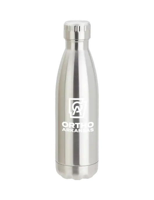 City Go Silver 17 oz Insulated Bottle w/Ortho Logo
