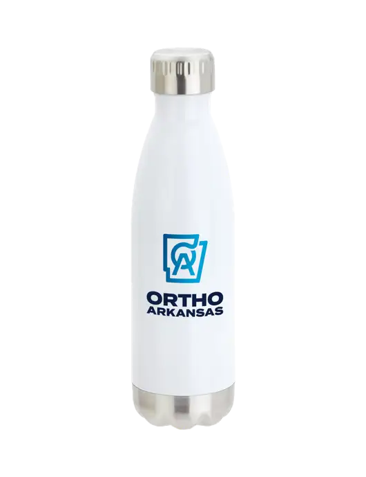 City Go White 17 oz Insulated Bottle w/Ortho Logo