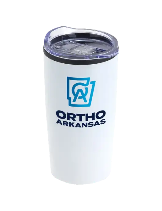 Olympus White 20 oz Tumbler w/Ortho Logo
