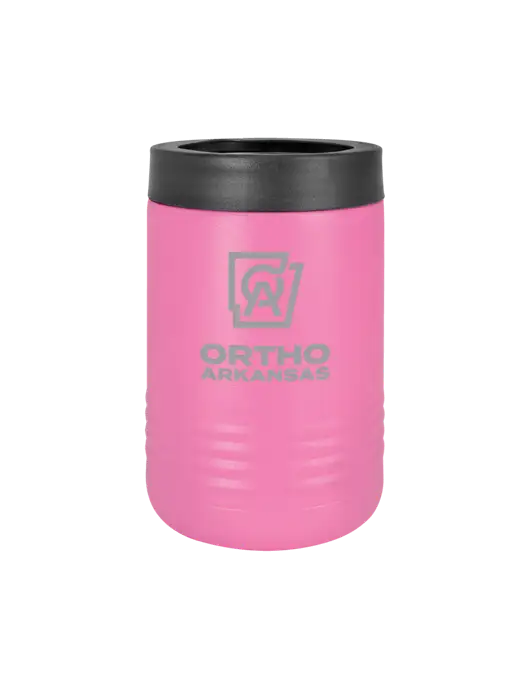 Polar Camel 12 oz Powder Coated Pink Vacuum Insulated Beverage Holder w/Ortho Logo
