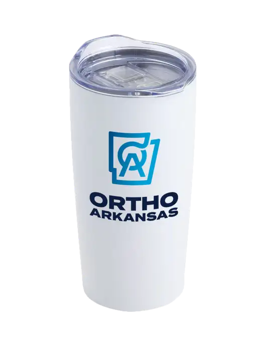 Society White 20 oz Insulated Tumbler w/Ortho Logo