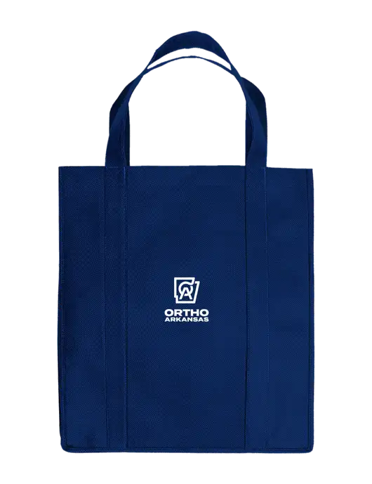 Eco Reusable Jumbo Navy Blue Shopping Bag w/Ortho Logo