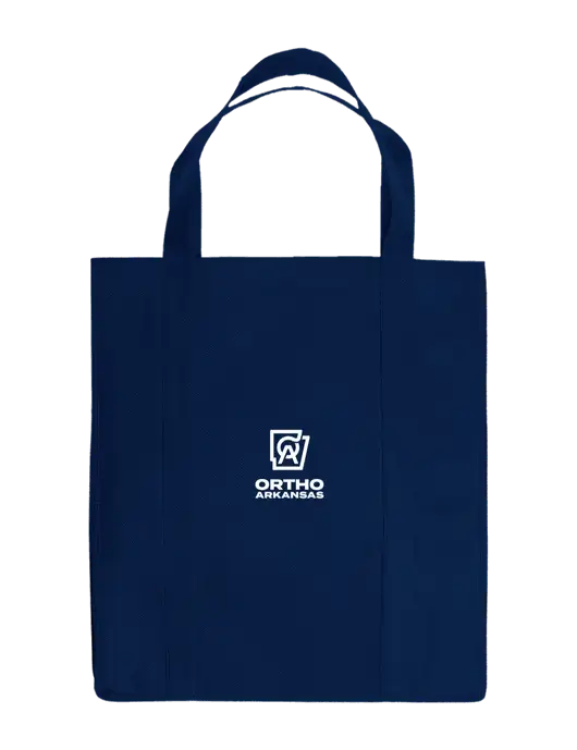 Eco Reusable Jumbo Navy Blue Shopping Bag w/Ortho Logo