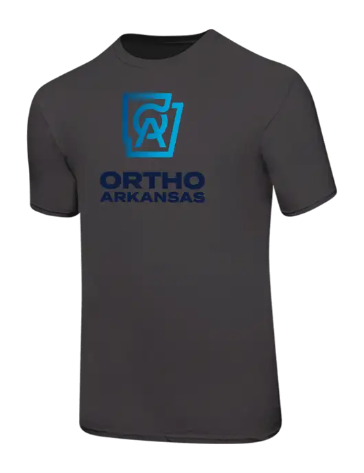 Ring Spun Charcoal 4.5 oz T-Shirt w/Ortho Logo