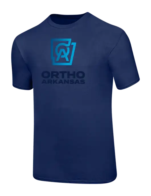 Ring Spun Navy 4.5 oz T-Shirt w/Ortho Logo