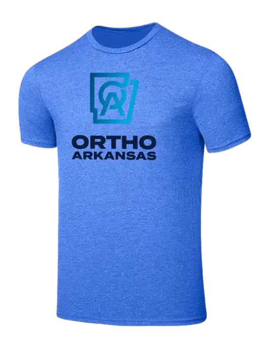 Seriously Soft Heathered Royal T-Shirt w/Ortho Logo