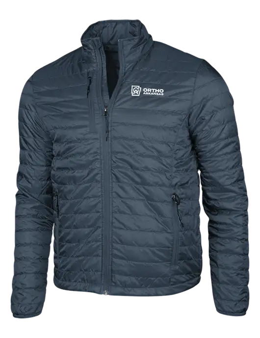 Navy Puffy Packable Jacket w/Ortho Logo
