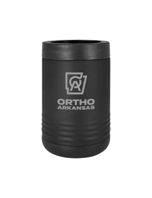 Polar Camel 12 oz Powder Coated Black Vacuum Insulated Beverage Holder w/Ortho Logo