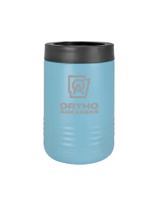 Polar Camel 12 oz Powder Coated Light Blue Vacuum Insulated Beverage Holder w/Ortho Logo