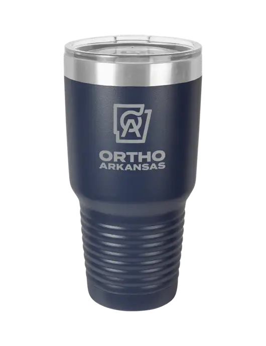 Polar Camel 30 oz Powder Coated Navy Vacuum Insulated Tumbler w/Ortho Logo
