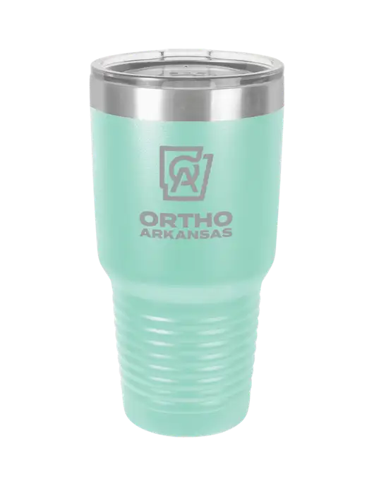 Polar Camel 30 oz Powder Coated Seafoam Vacuum Insulated Tumbler w/Ortho Logo