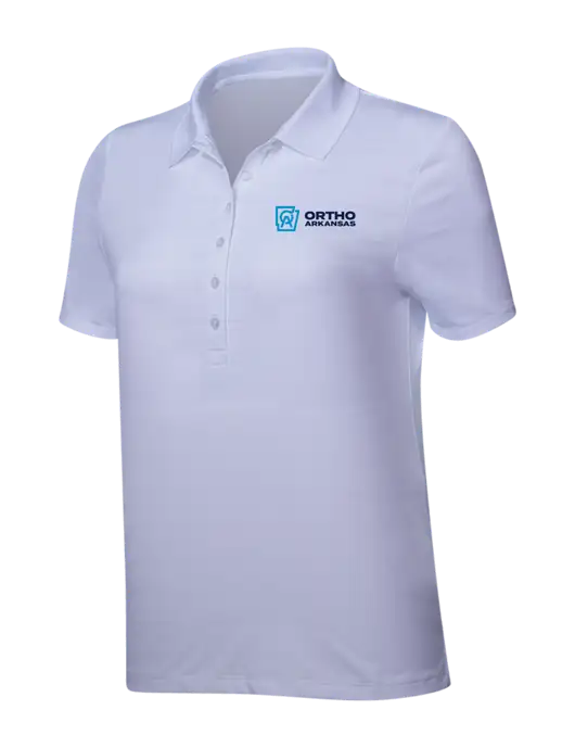 Callaway Womens Bright White Ventilated Polo w/Ortho Logo