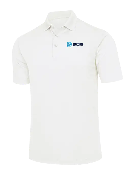 White Micropique Sport-Wick Polo w/Ortho Logo