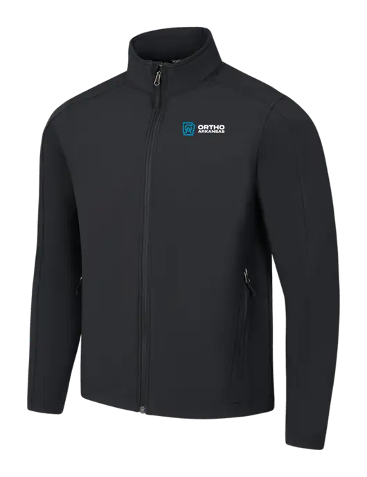 Black Core Soft Shell Jacket w/Ortho Logo