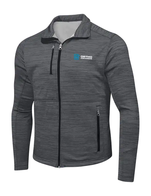 Dark Grey Digi Stripe Fleece Jacket w/Ortho Logo