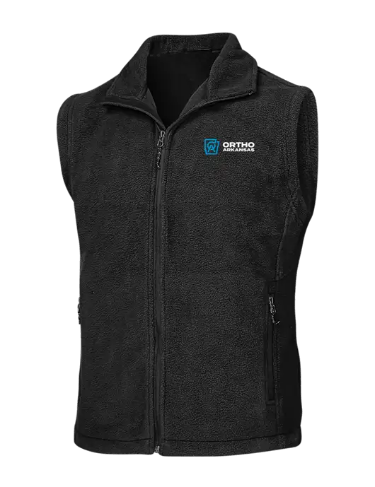 Black Fleece Vest w/Ortho Logo