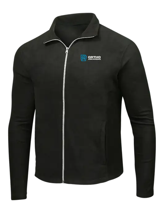Black Microfleece Jacket w/Ortho Logo