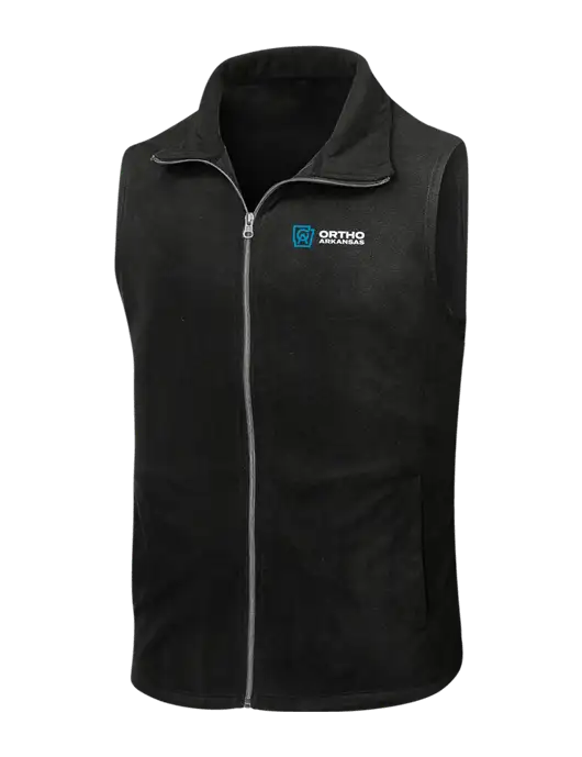 Black Microfleece Vest w/Ortho Logo