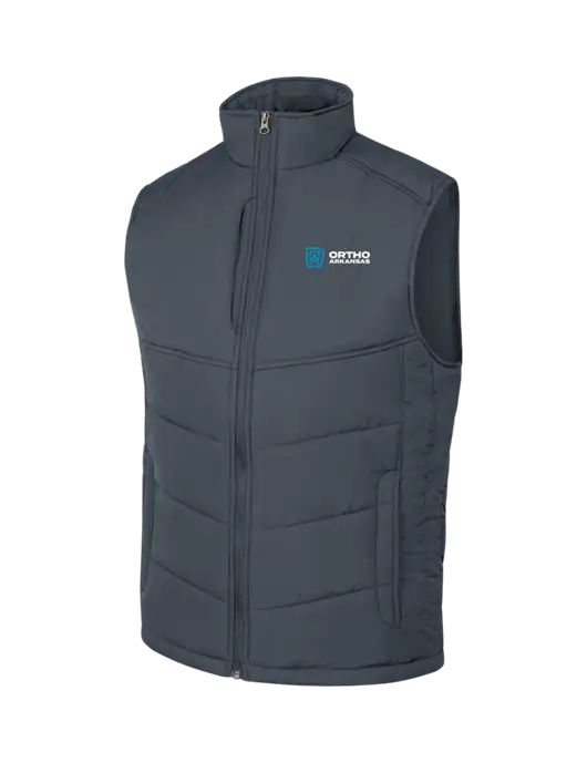 Dark Slate/Black Puffy Vest w/Ortho Logo