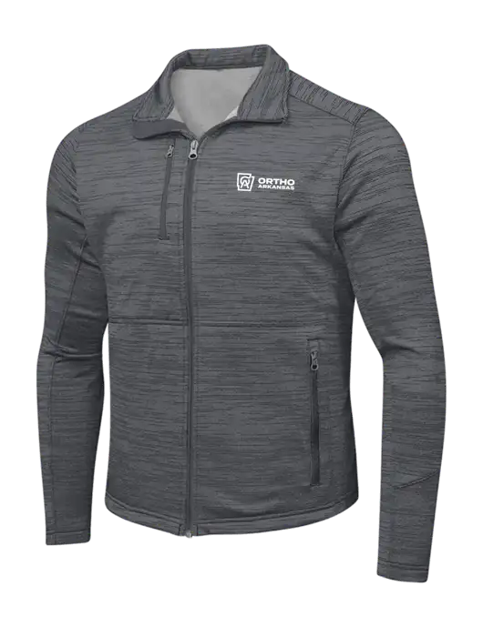 Medium Grey Digi Stripe Fleece Jacket w/Ortho Logo