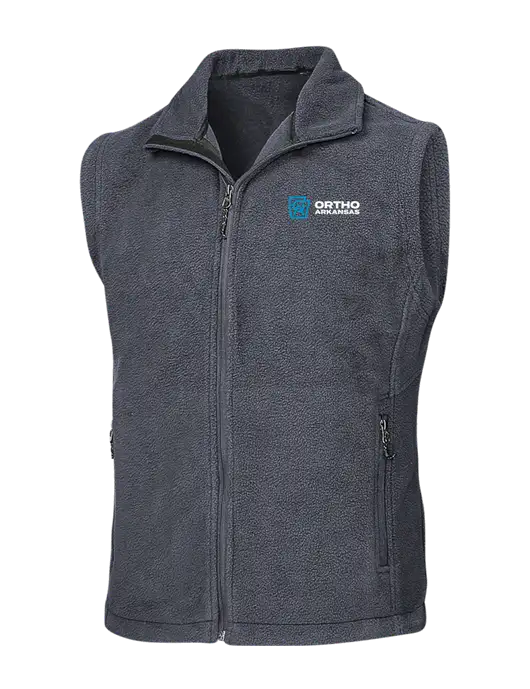 Dark Grey Fleece Vest w/Ortho Logo