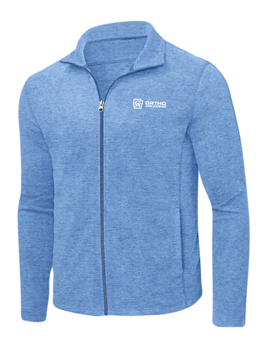 Light Royal Heather Microfleece Full-Zip Jacket w/Ortho Logo
