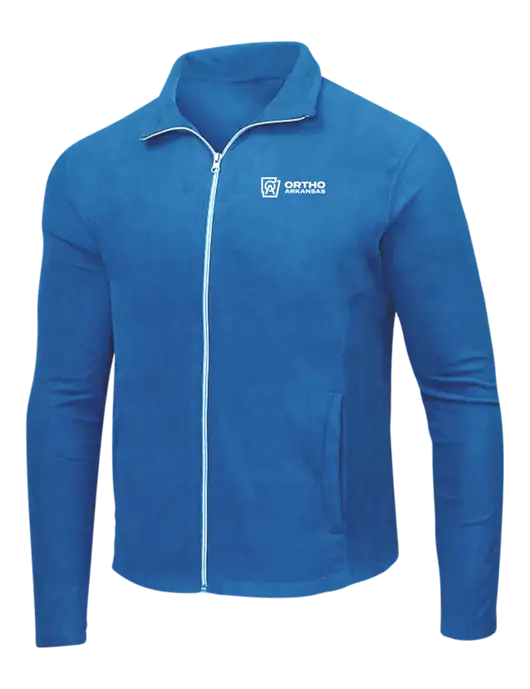 Light Royal Microfleece Jacket w/Ortho Logo