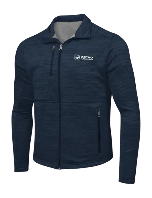 Navy Digi Stripe Fleece Jacket w/Ortho Logo