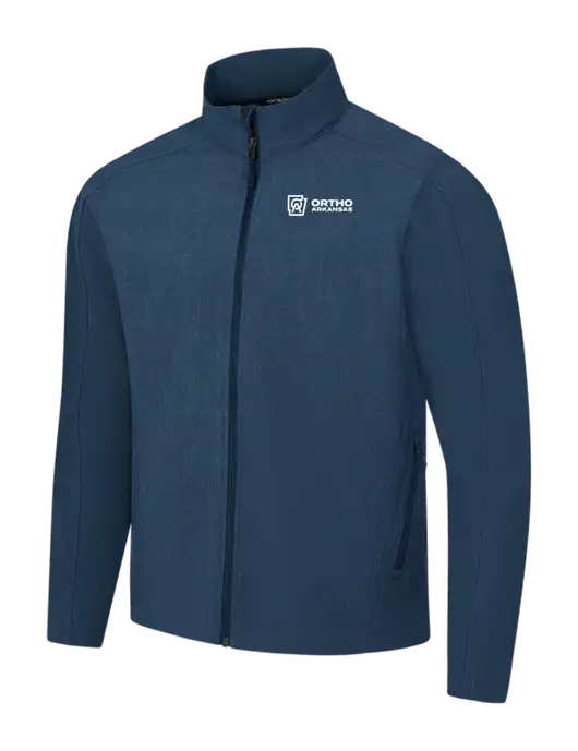 Navy Heather Core Soft Shell Jacket w/Ortho Logo
