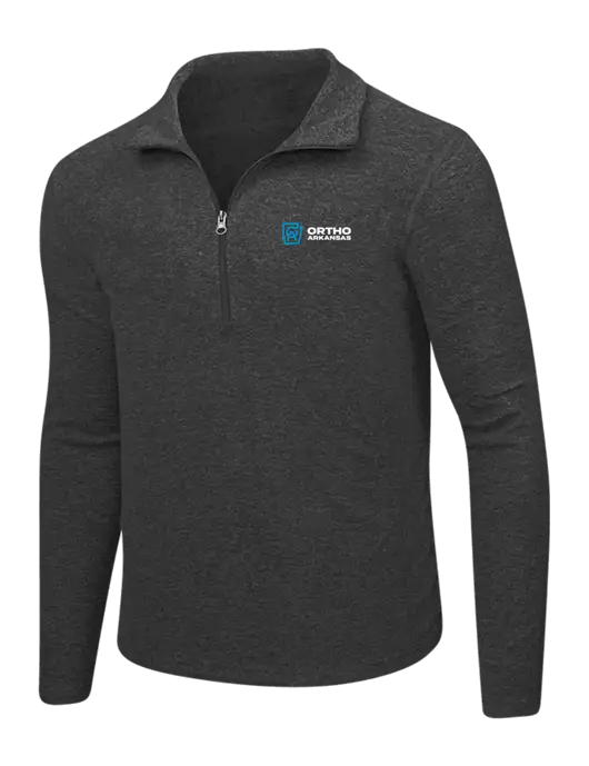Charcoal Heather Microfleece 1/2 Zip Pullover w/Ortho Logo