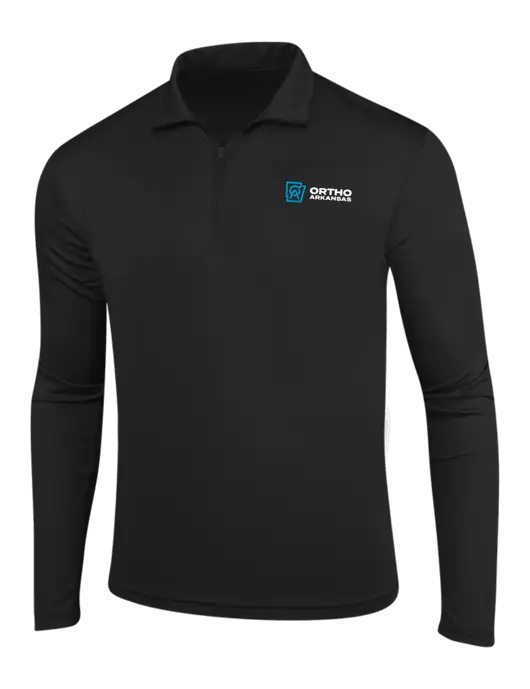 Black PosiCharge Competitor 1/4 Zip Pullover w/Ortho Logo