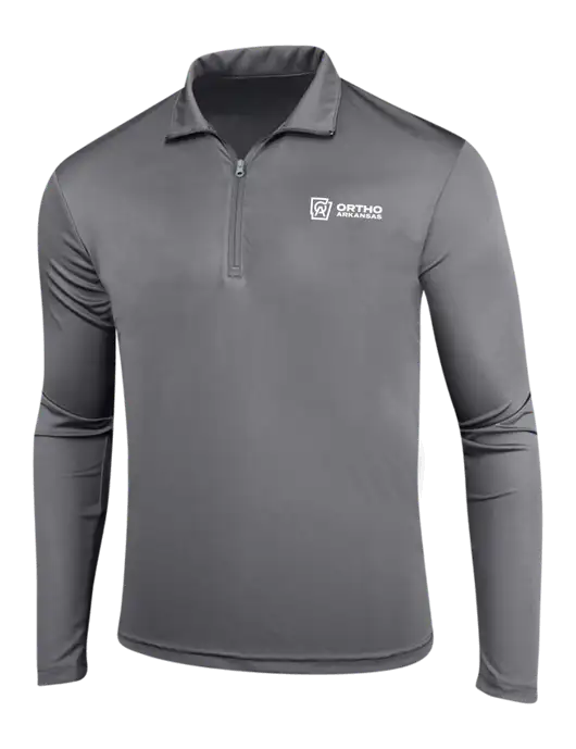 Medium Grey PosiCharge Competitor 1/4 Zip Pullover w/Ortho Logo