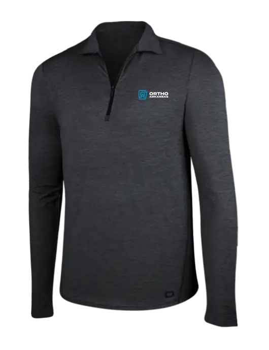 OGIO Blacktop Heather Endurance Force 1/4 Zip w/Ortho Logo